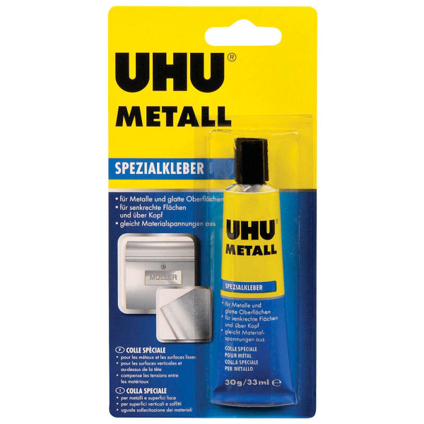 6 Stück UHU Spezialkleber 46670 Metall, 30g, permanent 4026700466706 UHU 30 Gramm