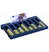 Zählbrett für Euromünzen/Banknoten anthrazit Euroboard L