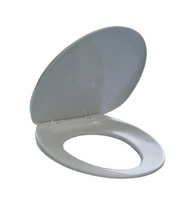 Toilettensitz m.Befestigungset weiß 390x40x450mm Kunstst. Toilettensitz m.Befestigungset weiß 390x40x450mm Kunstst.