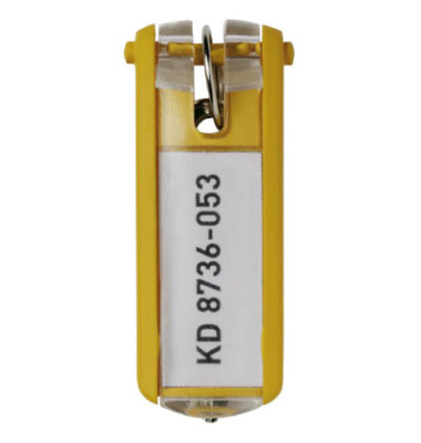 Schlüsselanhänger KeyClip gelb 6 Stück Schlüsselanhänger KeyClip gelb 6 Stück