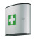 Erste-Hilfe-Schrank silber 280x302x118 mit Inhalt