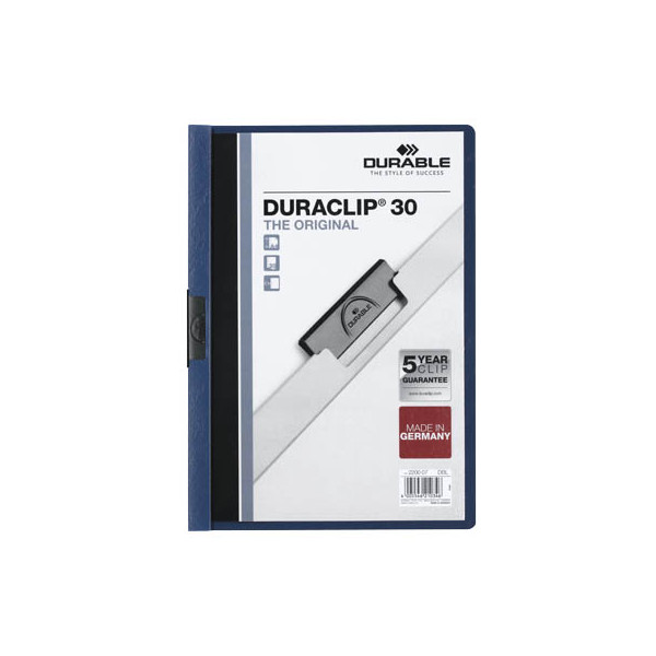 4005546210346 - Klemmhefter DURACLIP 30 220007 A4 blau für ca 30 Blatt Polyvinylchlorid (PVC) 80g 4005546210346 Durable