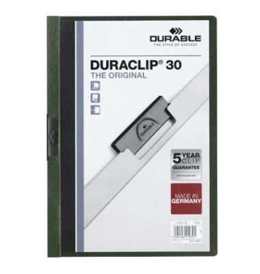 Klemmhefter DURACLIP 30 220032, A4 türkis, für ca. 30 Blatt, Polyvinylchlorid (PVC) 80g