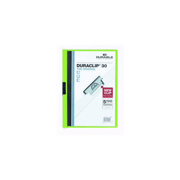 4005546210322 - Klemmhefter DURACLIP 30 220005 A4 grün für ca 30 Blatt Polyvinylchlorid (PVC) 80g 4005546210322 Durable