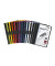 Klemmhefter DURACLIP 30 220000, A4 5x rot/weiß/anthrazit/hellblau und dunkelgrün, für ca. 30 Blatt, Polyvinylchlorid (PVC)