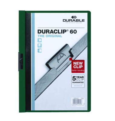 Klemmhefter DURACLIP 60 220932, A4 t&uuml;rkis, f&uuml;r ca. 60 Blatt, Polyvinylchlorid (PVC) 80g