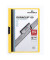Klemmhefter DURACLIP 60 220904, A4 gelb, für ca. 60 Blatt, Polyvinylchlorid (PVC)