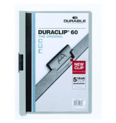Klemmhefter DURACLIP 60 220910, A4 grau, für ca. 60 Blatt, Polyvinylchlorid (PVC)