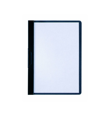 Klemmhefter DURACLIP 30 221701, A5 schwarz, für ca. 30 Blatt, Polyvinylchlorid (PVC)