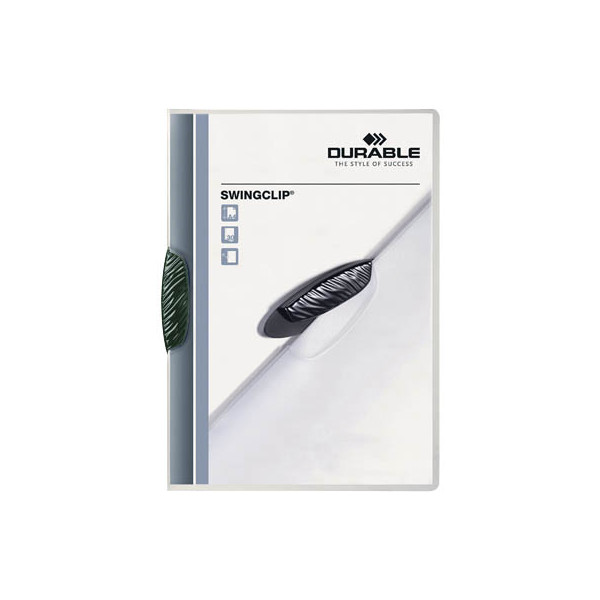 4005546205243 - Klemmhefter SWINGCLIP 30 226005 A4 transparent grün für ca 30 Blatt Polypropylen (PP) 80g 4005546205243 Durable