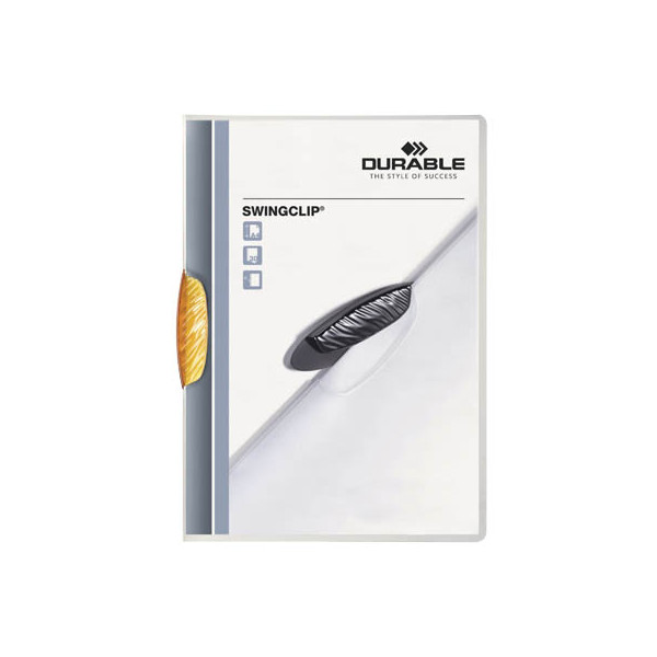 4005546208794 - Klemmhefter SWINGCLIP 30 226009 A4 transparent orange für ca 30 Blatt Polypropylen (PP) 80g 4005546208794 Durable