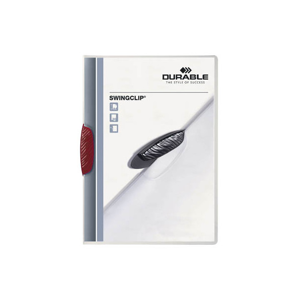 4005546205205 - Klemmhefter SWINGCLIP 30 226003 A4 transparent rot für ca 30 Blatt Polypropylen (PP) 80g 4005546205205 Durable