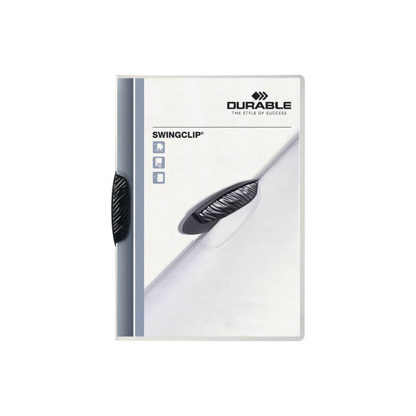 4005546205182 - Klemmhefter SWINGCLIP 30 226001 A4 transparent schwarz für ca 30 Blatt Polypropylen (PP) 80g 4005546205182 Durable