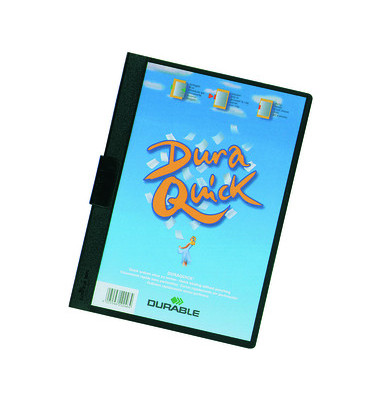Klemmhefter DURAQUICK 20 227001, A4 schwarz, für ca. 20 Blatt, Polypropylen (PP)