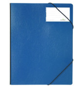 Eckspannmappe Premium 2320 07, A4 dunkelblau Polyvinylchlorid (PVC) 80g, f&uuml;r ca. 150 Blatt