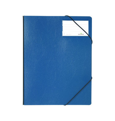 Eckspannmappe Premium 2320 07, A4 dunkelblau Polyvinylchlorid (PVC) 80g, f&uuml;r ca. 150 Blatt