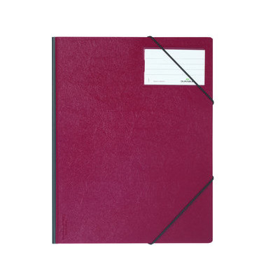 Eckspannmappe Premium 2320 03, A4 rot Polyvinylchlorid (PVC) -, f&uuml;r ca. 150 Blatt  (80 g/m&sup2;)