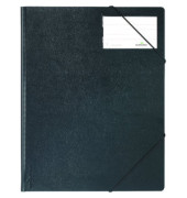 Eckspannmappe Premium 232001, A4 schwarz Polyvinylchlorid (PVC) 80g