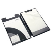 Klemmbrettmappe Spezial-Blockmappe DIN A4+ 2332-01, A4, schwarz, Karton, Folien-kaschiert