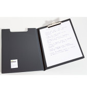Klemmbrettmappe 2357-01, A4, schwarz, Karton mit PVC-Überzug