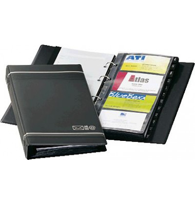 Visitenkartenbuch Visifix Plus anthrazit 255x145mm Visitenkartenbuch Visifix Plus anthrazit 255x145mm