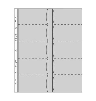 2389 Visitenkartenhüllen A4 transparent für 20 Karten 