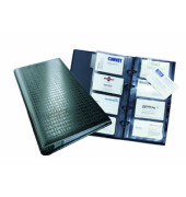 Visitenkartenringbuch VISIFIX Centium schwarz für 200 Karten 25 Hüllen