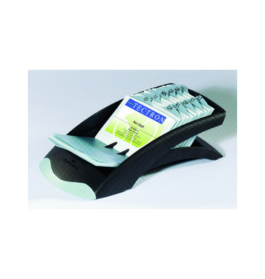 Visitenkarten- Adresskartei Telindex Desk Vegas schwarz für 200 Karten Kunststoff Visitenkarten- Adresskartei Telindex Desk Vegas schwarz für 200 Karten Kunststoff