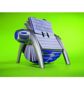 Rollkartei Telindex Flip Vegas silber f&uuml;r 500 Karten Kunststoff