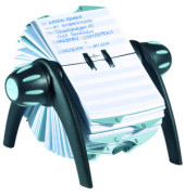 Rollkartei Telindex Flip Vegas schwarz f&uuml;r 500 Karten Kunststoff