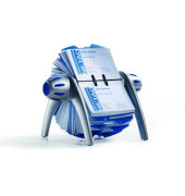 Rollkartei Telindex Flip Vegas silber f&uuml;r 400 Karten Kunststoff