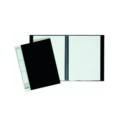 Sichtbuch Duralook Plus 2422-01, schwarz, A4, mit 20 Hüllen, Polypropylen (PP)