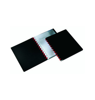 Sichtbuch Duralook Easy 2426-01, schwarz, A4, mit 20 Hüllen, Polypropylen (PP)