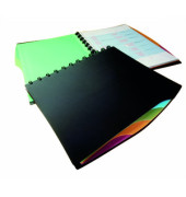 Sichtbuch Duralook Style 2435-01, schwarz, A4, mit 20 Hüllen, Polypropylen (PP)