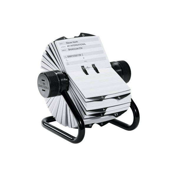 4005546218199 - DURABLE Telefon- Adress-Rollkartei Telindex schwarz für 500 Adress- Telefonkarten