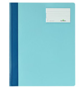Schnellhefter Serie 2500 250006, A4+, hellblau, Polyvinylchlorid (PVC), 80g, Vorderdeckel opak