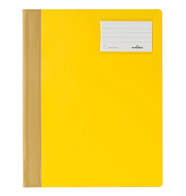 Schnellhefter Serie 2500 250004, A4+, gelb, Polyvinylchlorid (PVC), 80g, Vorderdeckel opak