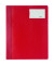 Schnellhefter Serie 2500 250003, A4+, rot, Polyvinylchlorid (PVC), 80g, Vorderdeckel opak