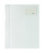 Schnellhefter 250002, A4+, weiß, Polyvinylchlorid (PVC), Vorderdeckel opak