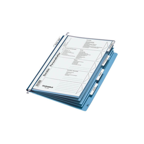 4005546250021 - DURABLE Personalhefter Kunststoff blau DIN A4 5x kaufmännische Heftung 1 St