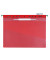 Schnellhefter 256003, A4, rot, Polyvinylchlorid (PVC), Vorderdeckel transparent