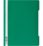 Schnellhefter Standard 257005, A4+, grün, Polyvinylchlorid (PVC), Vorderdeckel transparent