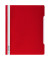 Schnellhefter 257003, A4+, rot, Polyvinylchlorid (PVC), Vorderdeckel transparent