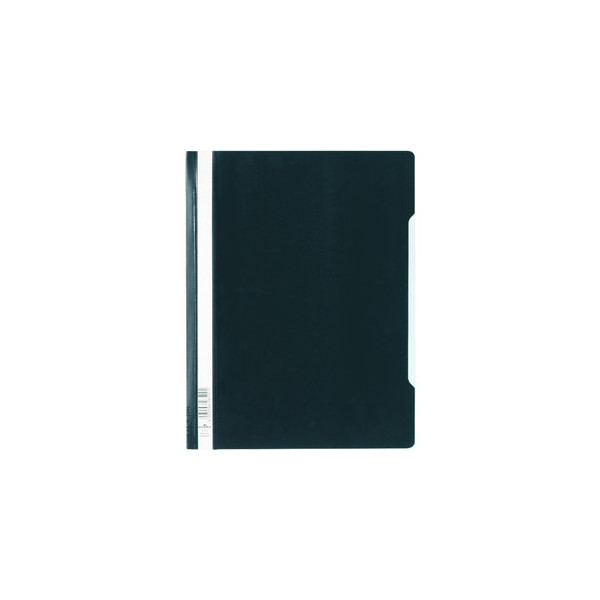 50 Stück Durable Schnellhefter Standard 257001, A4+, schwarz, Polyvinylchlorid (PVC), Vorderdeckel transparent 4005546265001 Durable