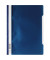 Schnellhefter Standard 257307, A4, blau, Polypropylen (PP), 80g, Vorderdeckel transparent