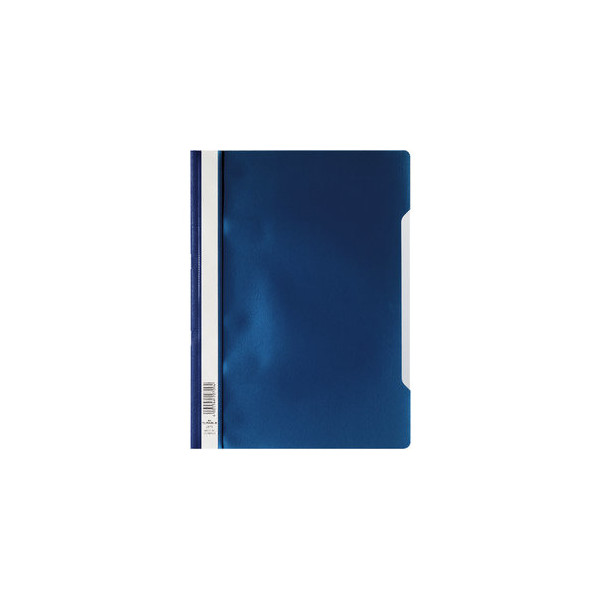 50 Stück Durable Schnellhefter Standard 257307, A4, blau, Polypropylen (PP), Vorderdeckel transparent 4005546265353 Durable