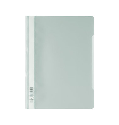 Schnellhefter Standard 257310, A4, anthrazit, Polypropylen (PP), Vorderdeckel transparent