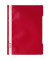 Schnellhefter Standard 257303, A4, rot, Polypropylen (PP), 80g, Vorderdeckel transparent