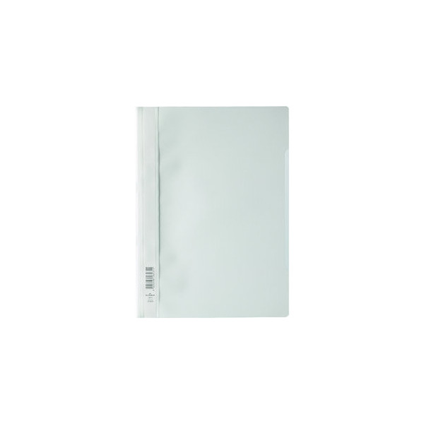 50 Stück Durable Schnellhefter Standard 257302, A4, weiß, Polypropylen (PP), Vorderdeckel transparent 4005546265315 Durable