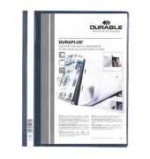 Schnellhefter DURAPLUS 257907, A4+, dunkelblau, Polypropylen (PP), Vorderdeckel transparent